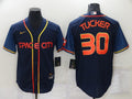 Men's Houston Astros Kyle Tucker #30 Navy Space City Jerseys