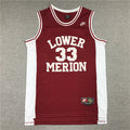 Men's Los Angeles Lakers Kobe Bryant #33 Lower Merion High School Jerseys Maroon