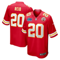 Men's Kansas City Chiefs Justin Reid #20 Red Super Bowl LVII Patch Game Jerseys