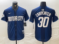 Men's Detroit Tigers Kerry Carpenter #30 Navy 2024 City Connect Limited Player Jerseys