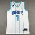 Men's Charlotte Hornets LaMelo Ball #1 White 2022/23 Swingman Jerseys - Association Edition