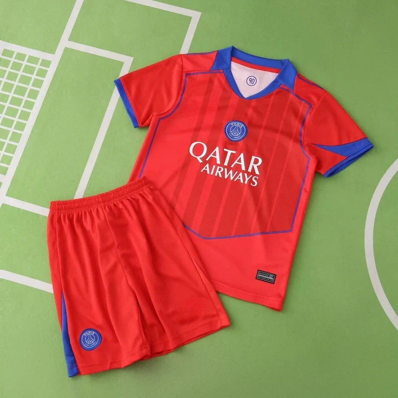 PSG Third Kids Kit 2025/26 | Paris Saint-Germain Children's Football Jersey with Player Name & Number