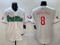 Men's Philadelphia Phillies Nick Castellanos #8 White Game Jerseys