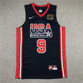 Michael Jordan #9 Team USA Nike 1992 Barcelona Olympics Dream Team Navy Road Swingman Jersey
