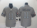 Men's New England Patriots Julian Edelman #11 Gray Game Jerseys