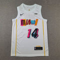 Men's Miami Heat Tyler Herro #14 White 2022/23 Fastbreak Jerseys - City Edition