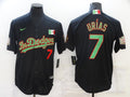Men's Los Angeles Dodgers Julio Urias #7 Black Player Game Jerseys