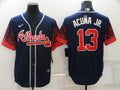 Men's Atlanta Braves Ronald Acuna Jr. #13 Navy Stitched Player Jerseys
