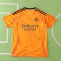 Real Madrid 2024/25 Away Jersey – Orange Adidas Mbappé Vini Jr Bellingham Fan Version