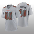 Custom1 Cincinnati Bengals Gray Atmosphere Game Jerseys Stitched American Football Jerseys