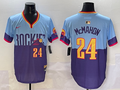 Men's Colorado Rockies Ryan McMahon #24 Purple/Light Blue 2025 City Connect Limited Player Jerseys