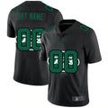 Custom1 New York Jets Team Logo Dual Overlap Limited Jerseys Black American Stitched Jerseys Football Jerseys