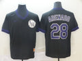 Men's Colorado Rockies Nolan Arenado #28 Black Replica Player Jerseys