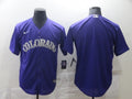 Men's Colorado Rockies Purple Alternate Replica Blank Jerseys