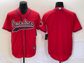Men's Cleveland Guardians Red Alternate Replica Blank Jerseys