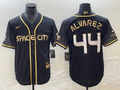 Men's Houston Astros Yordan Alvarez #44 Black City Connect Replica Player Jerseys
