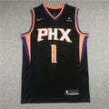 Men's Phoenix Suns Devin Booker #1 NBA Black Replica Jerseys - City Edition