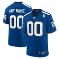 Custom1 Indianapolis Colts Blue Alternate Game Jerseys