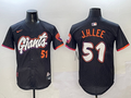 Men's San Francisco Giants Jung Hoo Lee #51 Black 2025 City Connect Limited Player Jerseys