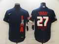 Men's Los Angeles Angels Mike Trout #27 ALL STAR Navy Jerseys