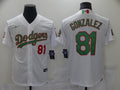 Men's Los Angeles Dodgers Victor Gonzalez #81 White Stitched Jerseys