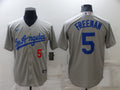 Men's Los Angeles Dodgers Freddie Freeman #5 Gray Replica Player Jerseys