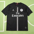PSG 2018/19 Champions League Third Jersey – Black Jordan Brand Neymar Mbappe Fan Version