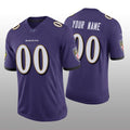 Custom1 Baltimore Ravens Purple Vapor Limited 100th Season Jerseys Stitched American Football Jerseys