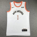 Men's San Antonio Spurs Victor Wembanyama #1 White 2023/24 Swingman Jerseys - City Edition