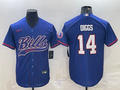 Men's Buffalo Bills Stefon Diggs #14 Royal Player Jerseys Joint Edition