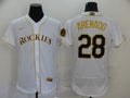 Men's Colorado Rockies Nolan Arenado #28 White Replica Team Jerseys