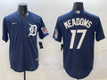 Men's Detroit Tigers Austin Meadows #17 Navy Replica Player Jerseys