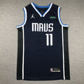 Men's Dallas Mavericks Kyrie Irving #11 Navy Swingman Jerseys - Statement Edition