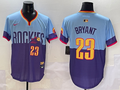Men's Colorado Rockies Kris Bryant #23 Purple/Light Blue 2025 City Connect Limited Player Jerseys
