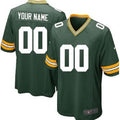 Custom1 Green Bay Packers Green Limited Jerseys Stitched American Football Jerseys