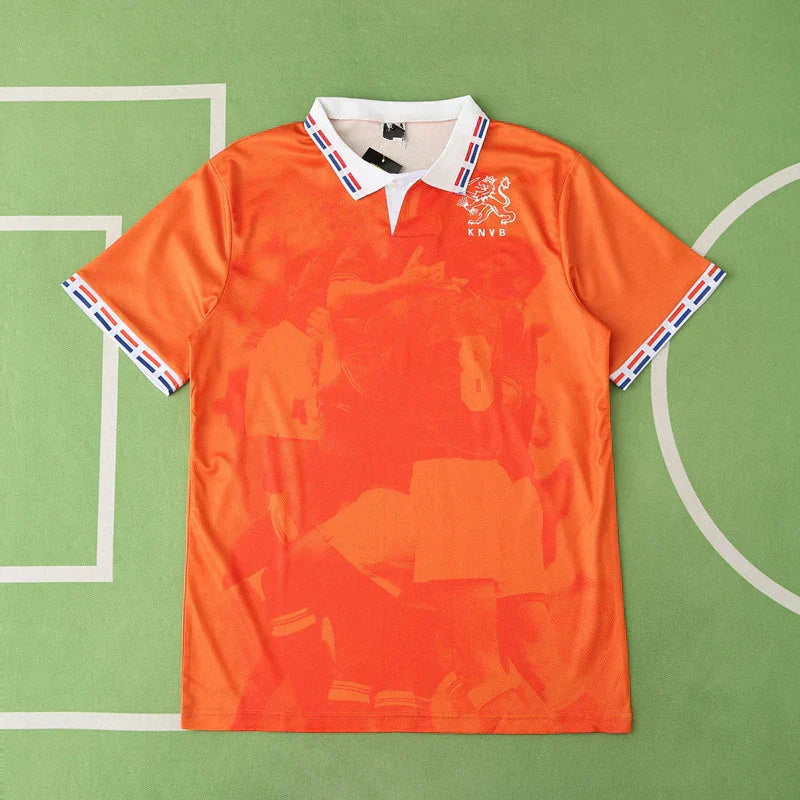 Netherlands National Team 1996 Home Retro Jersey – Orange Euro 96 Fan Version