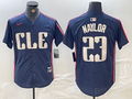 Men's Cleveland Guardians Bo Naylor #23 Navy 2024 City Connect Limited Jerseys