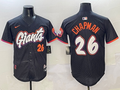 Men's San Francisco Giants Matt Chapman #26 Black 2025 City Connect Limited Player Jerseys