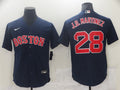 Men's Boston Red Sox J.D. Martinez #28 Navy Replica Baseball Jerseys