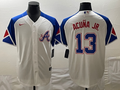Men's Atlanta Braves Ronald Acuna Jr. #13 White 2023 City Connect Replica Player Jerseys