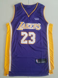 Men's Los Angeles Lakers LeBron James NBA #23 Purple Swingman Jerseys - City Edition