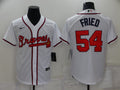 Men's Atlanta Braves Max Fried #54 White Replica Player Jerseys