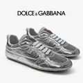 Dolce & Gabbana DG Men's Casual Sneakers with Stitched Logo