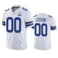 Custom1 Dallas Cowboys White 60th Anniversary Vapor Limited Jerseys Stitched Jerseys Football Jerseys