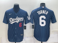 Men's Los Angeles Dodgers Trea Turner #6 Blue Player Jerseys