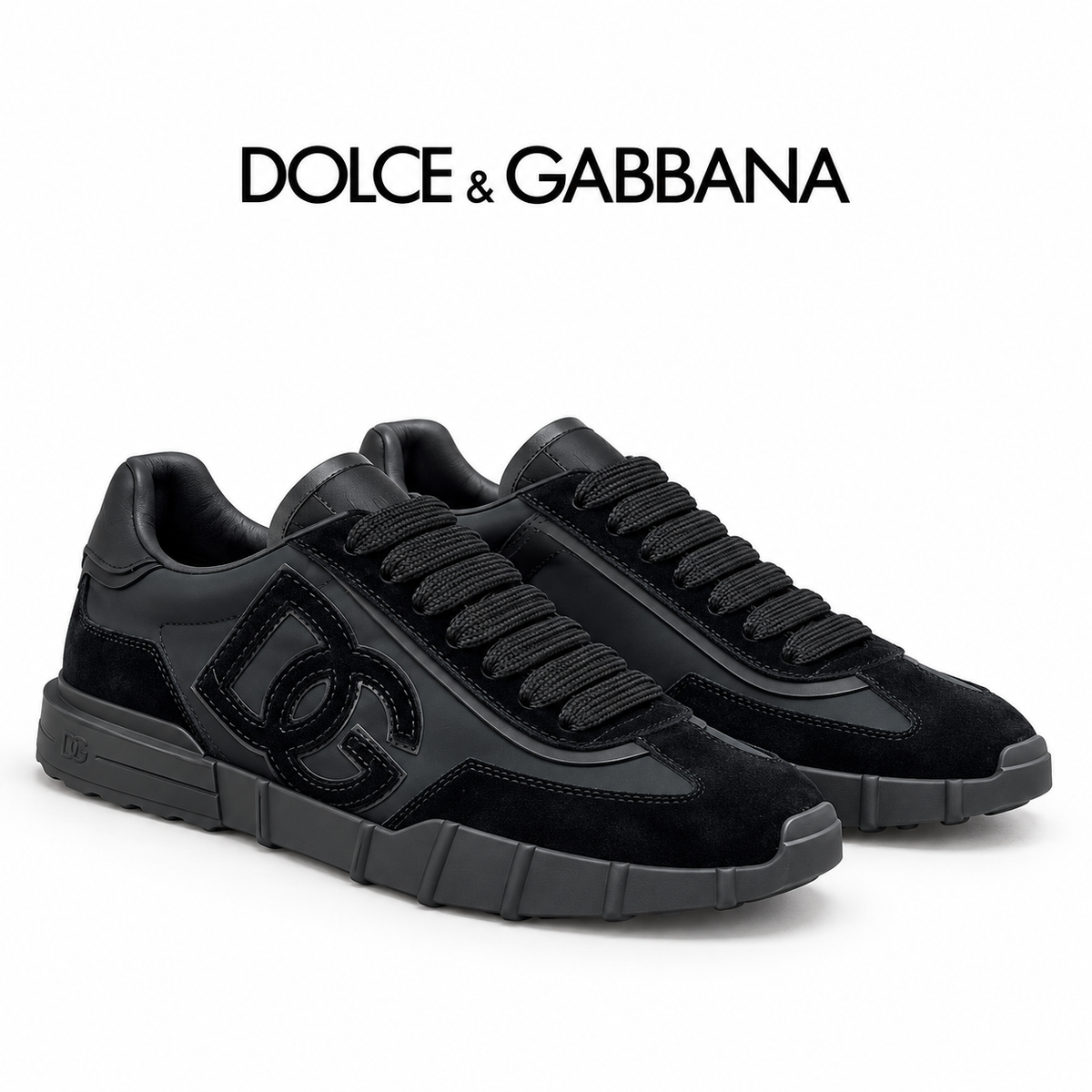 Dolce & Gabbana DG Premium Men's Mixed-Material Casual Sneakers