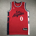 Men's LA Clippers Russell Westbrook #0 Red Swingman Player Jerseys