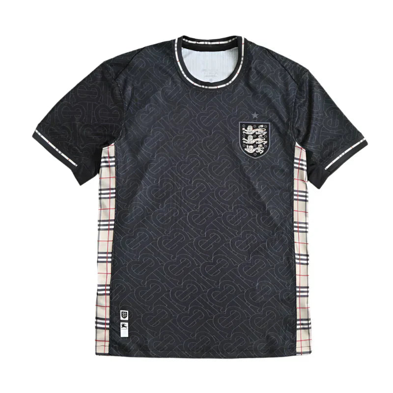 England National Team x Burberry Black Collaboration Fan Jersey 2024