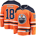 Men's Edmonton Oilers Zach Hyman #18 Orange Home Breakaway Player Jerseys