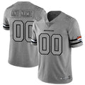 Custom1 Denver Broncos 2019 Gray Gridiron Gray Vapor Untouchable Limited Jerseys Stitched Jerseys American Football Jerseys